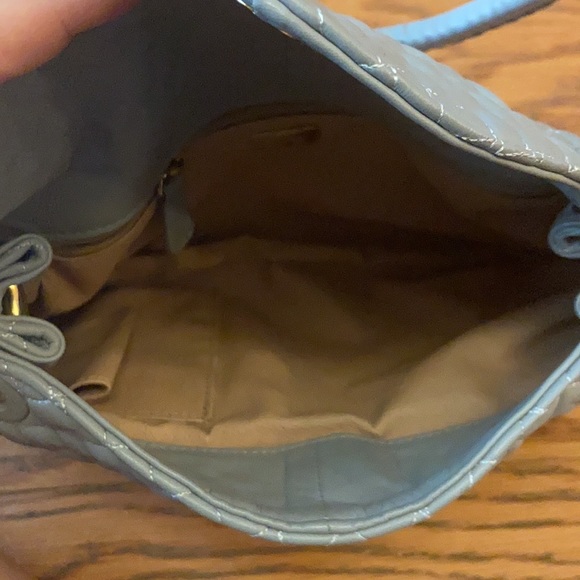 Sera Women’s Gray Quilted Leather Shoulder Bag - Picture 9 of 9